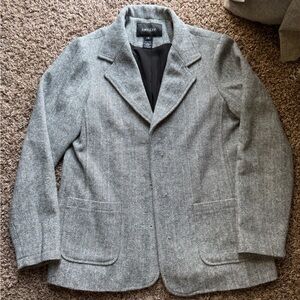 Karen Kane Gray Herringbone Blazer